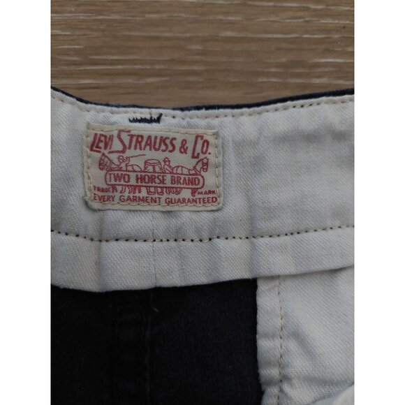 Levis Mens Blue Cotton Chino Shorts Size 34 Made In Bangladesh - Picture 2 of 4